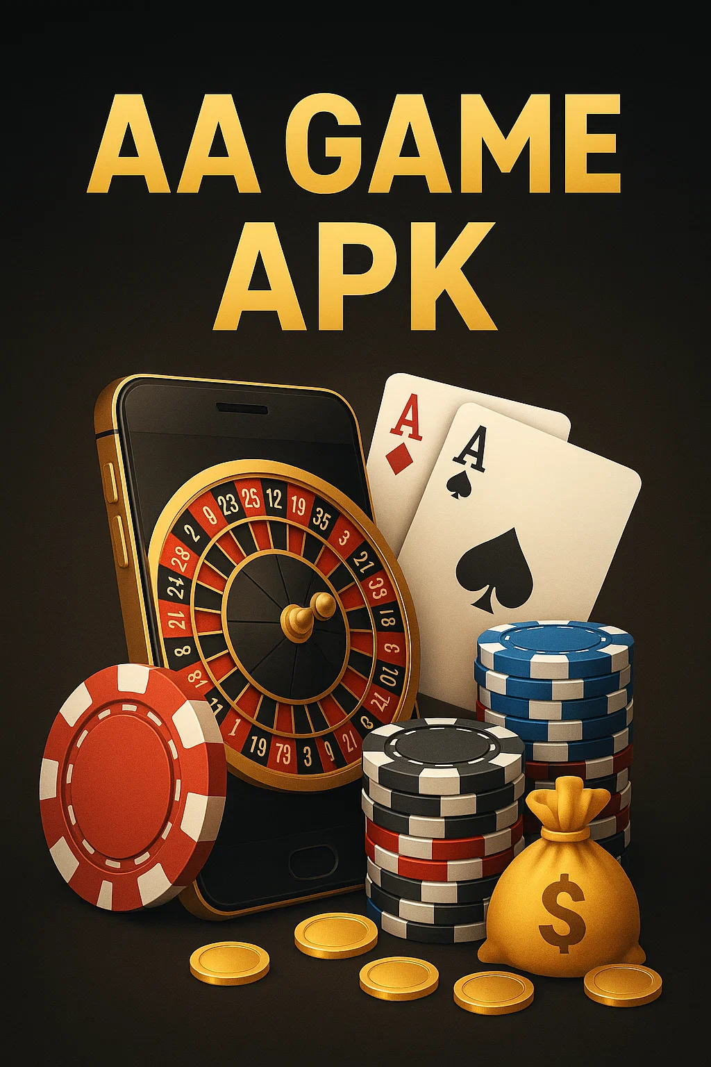 Mobile Phone with AA Game